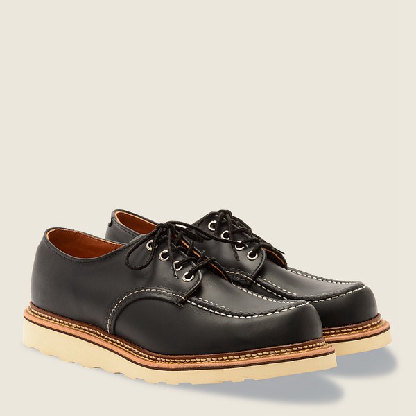 Red Wing Oxford Classic - Chrome Leather - Black - Mens HVT538627